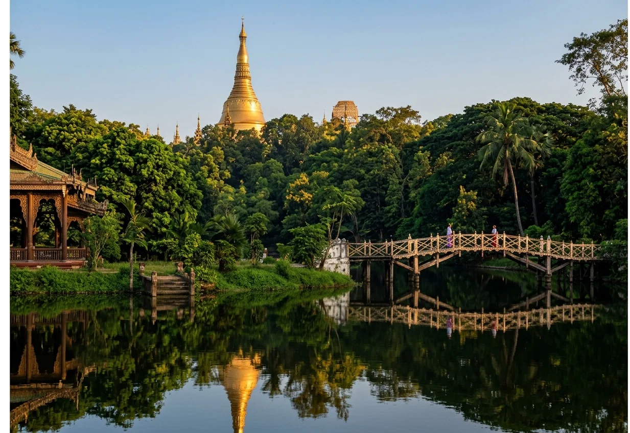SWAYDA GONG PAGODA, IN THE DISTANCE