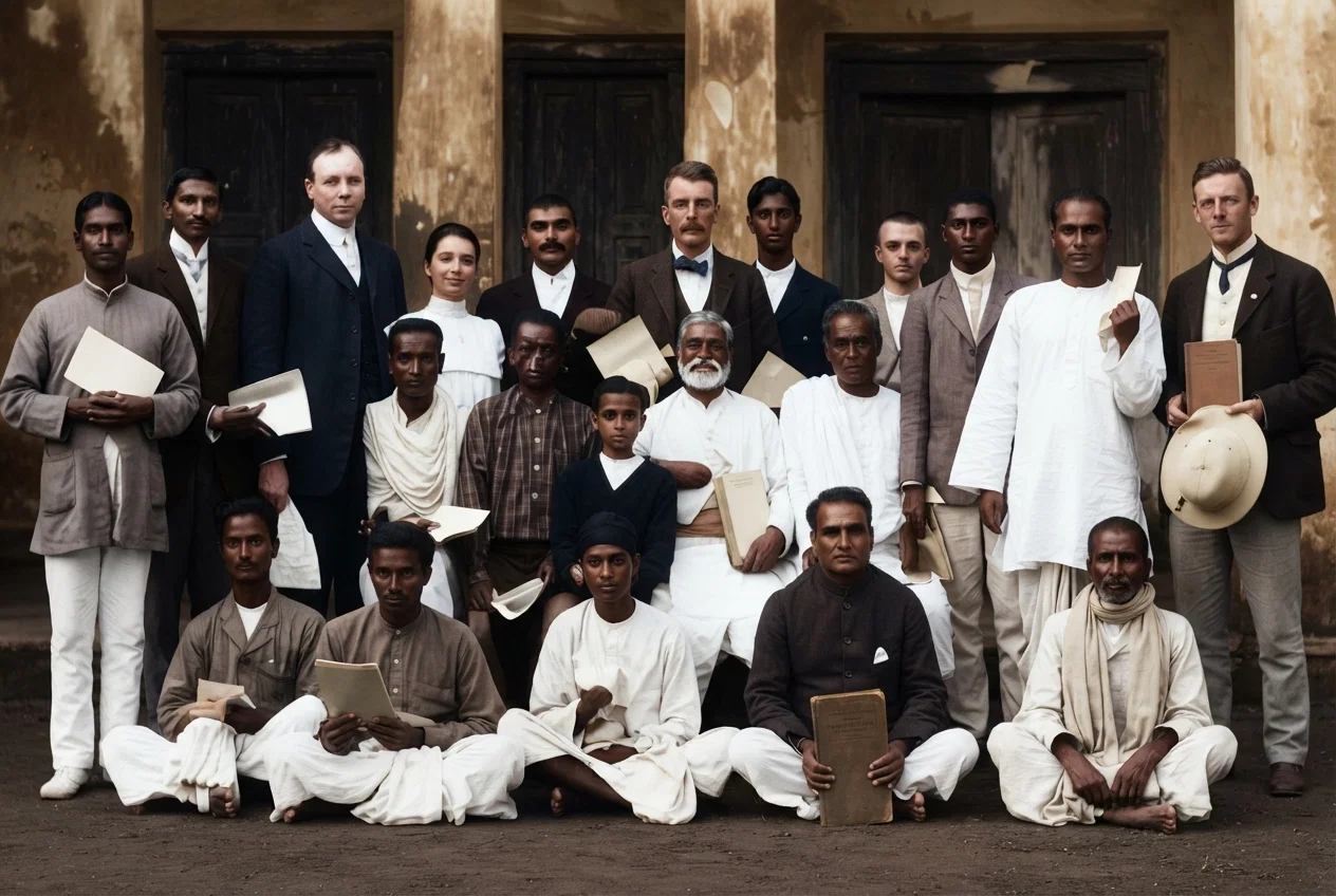 MEMBERS OF OUR FIRST CANVASSERS' INSTITUTE IN INDIA