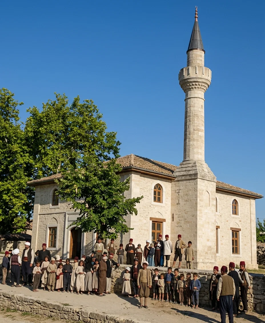 TURKISH MOSQUE IN THE RUMANIAN DOBRUDSHA