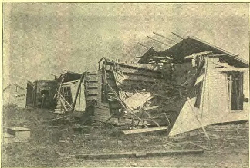 Cottages Half a Mile from Scene of the Explosion.