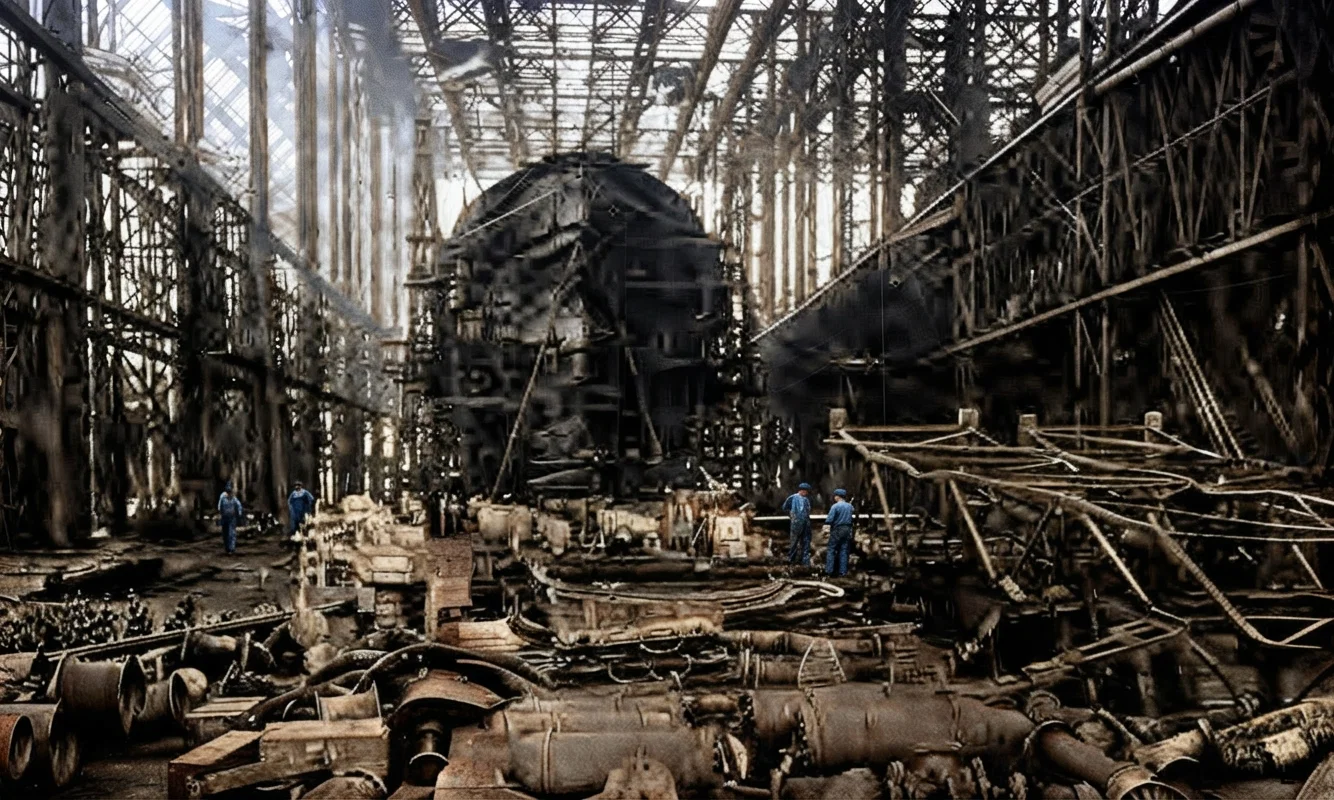 THE BUILDING OF A DESTROYER