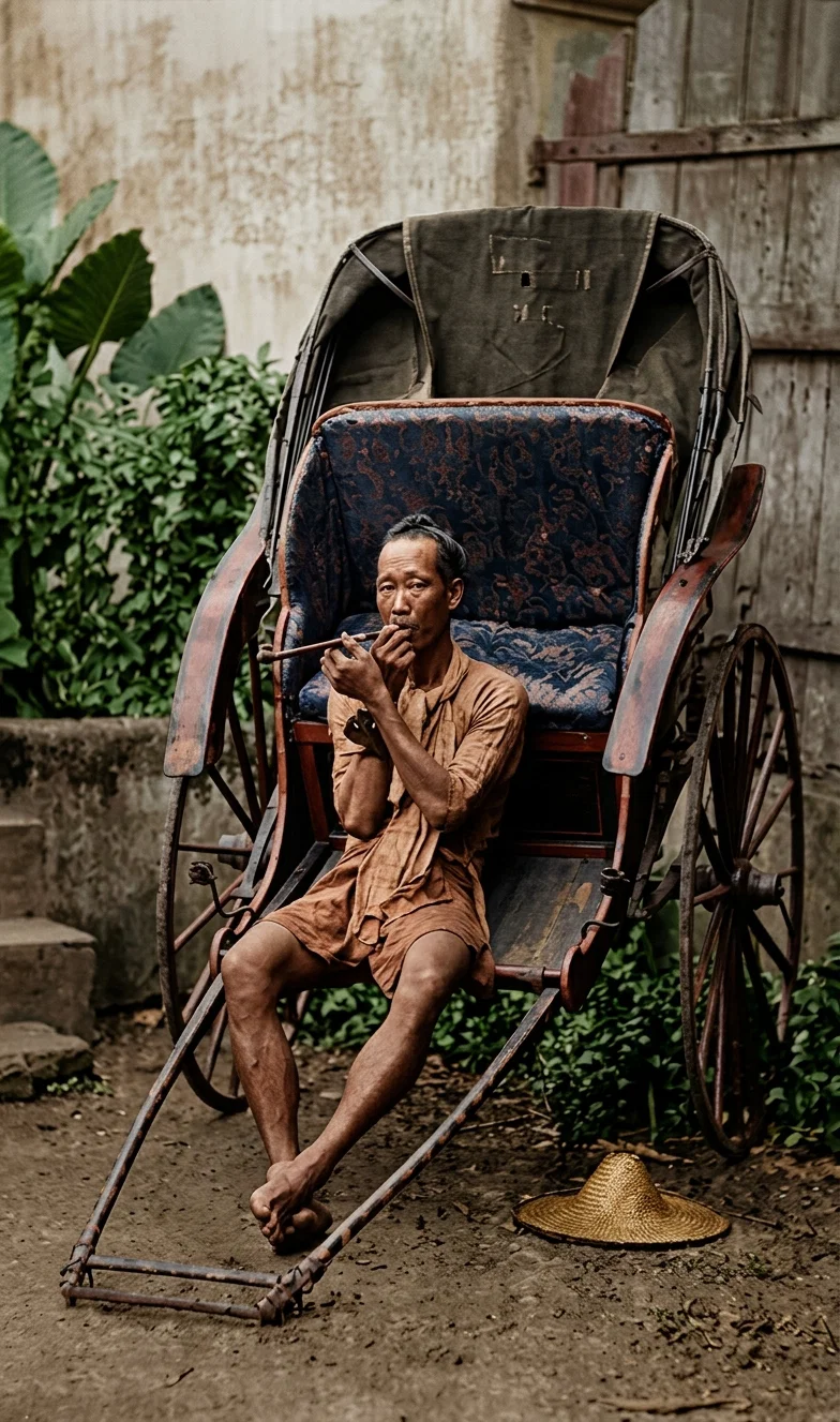 A Rickshaw.
