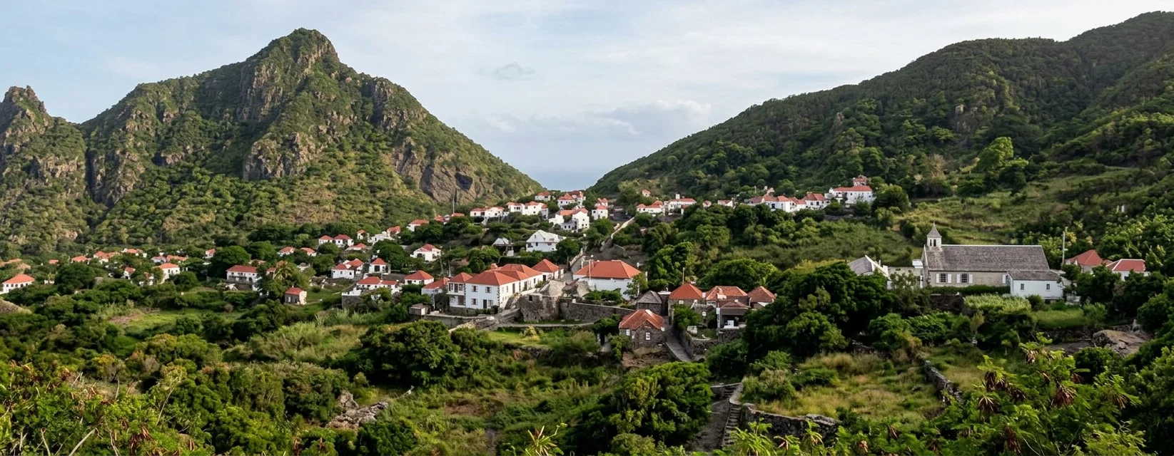 THE PRINCIPAL VILLAGE ON THE ISLAND OF SABA