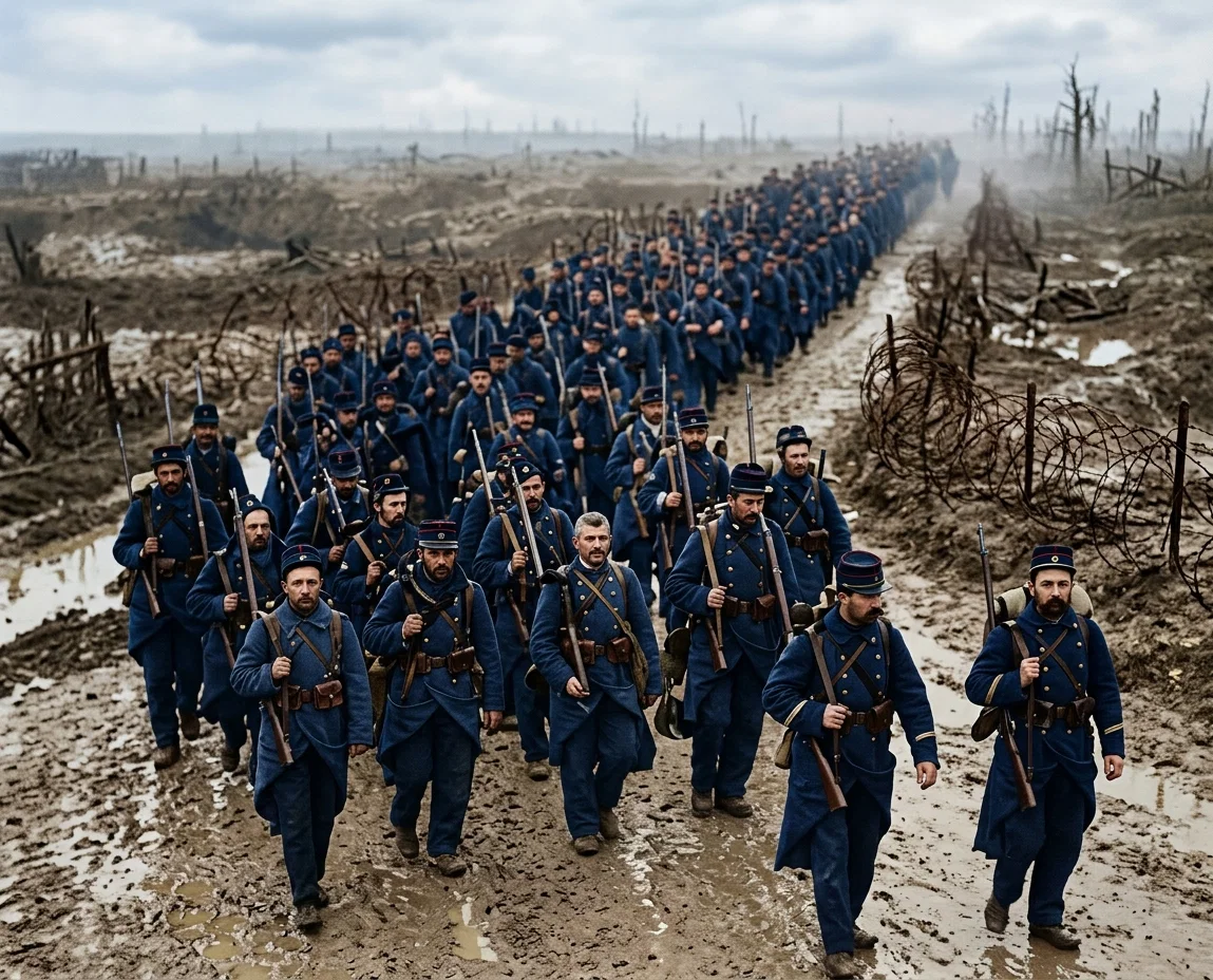 Boston Photo News Co.
FRENCH TROOPS BEING MARCHED TO THE FRONT