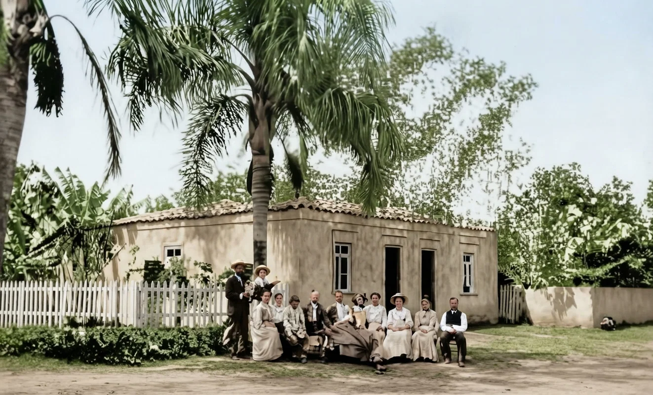 MISSIONARIES "AT HOME" PURSUING LANGUAGE STUDY, PREPARATORY TO ENTERING THE FIELD IN DIFFERENT PARTS OF BRAZIL