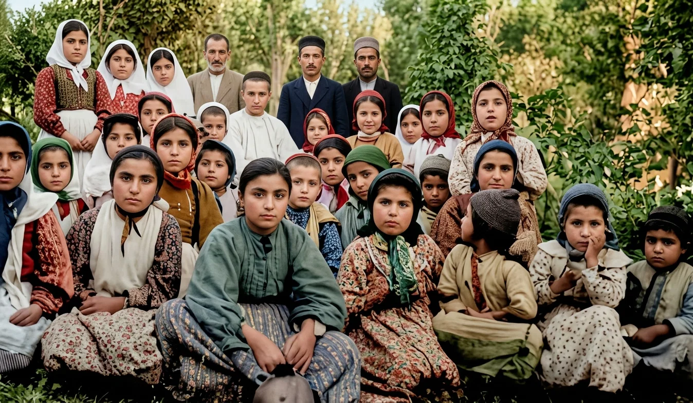ORPHANS IN THE GERMAN ORPHANAGE AT URUMIAH, PERSIA