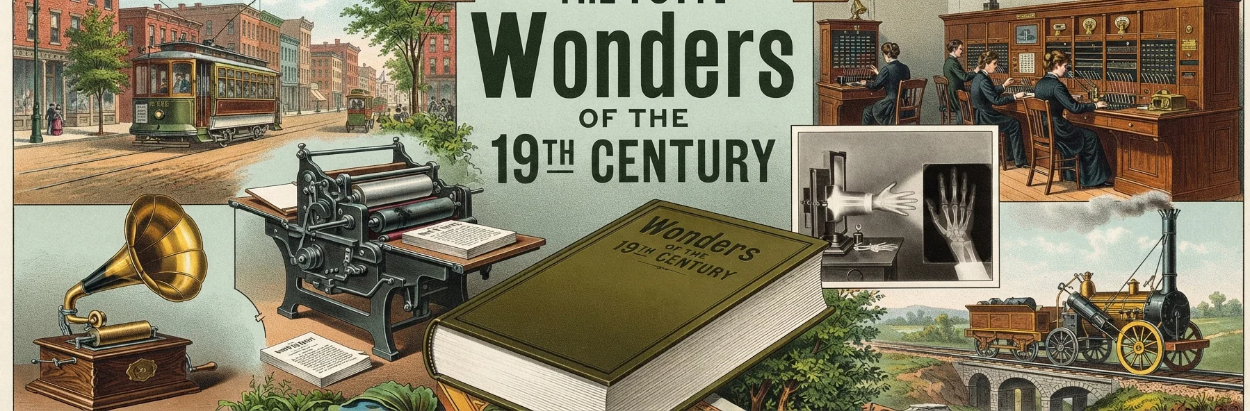 Wonders OF THE 19TH CENTURY Is a 32-page tract. Its object is to recount and describe some of the principal inventions of this closing century, and to show their significance. It contains fifteen illustrations. Is an easy seller. Price, 5c each or $2.00 per 100. PACIFIC PRESS PUBLISHING CO., Oakland, Cal. New York City Kansas City, Mo.