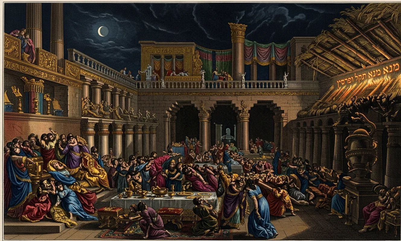 THE HANDWRITING AT BELSHAZZAR'S FEAST