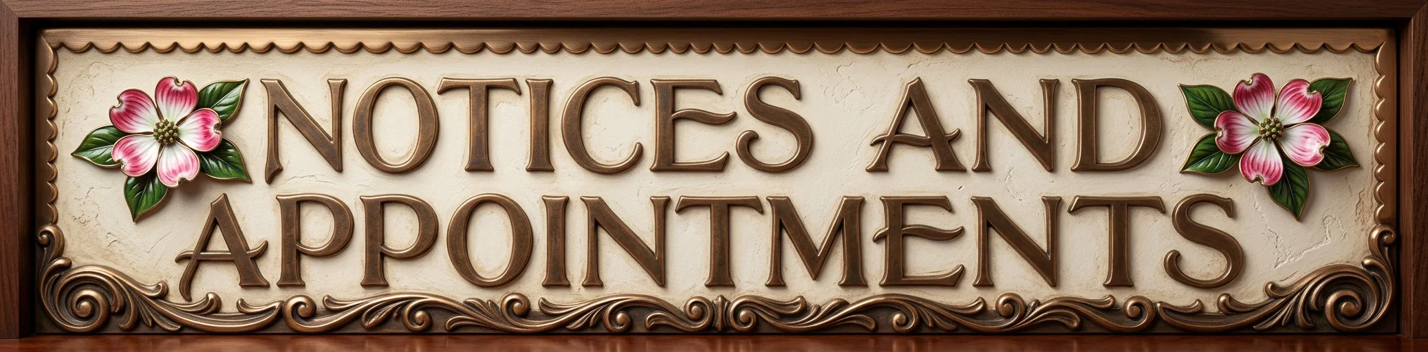 NOTICES AND APPOINTMENTS