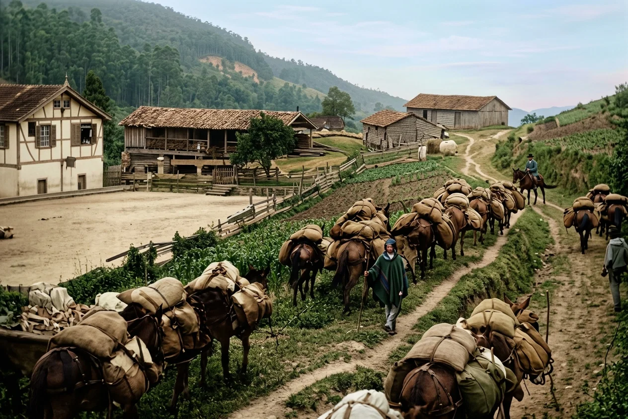 A MULE PACK TRAIN