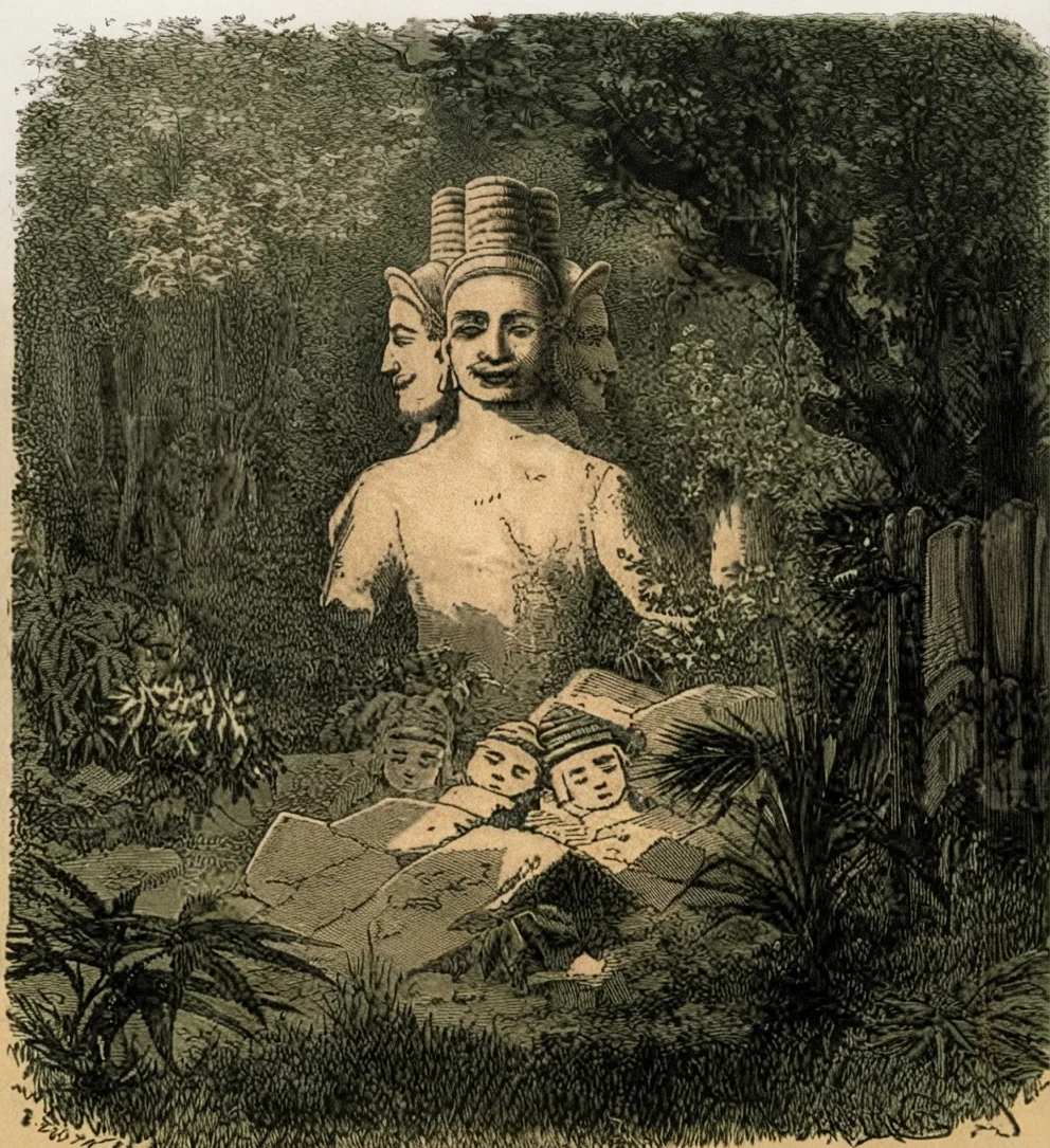 Four-faced Brahma.