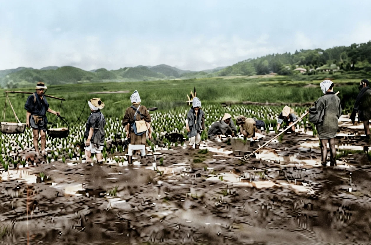 Planting-time in the Rice Fields of Japan.