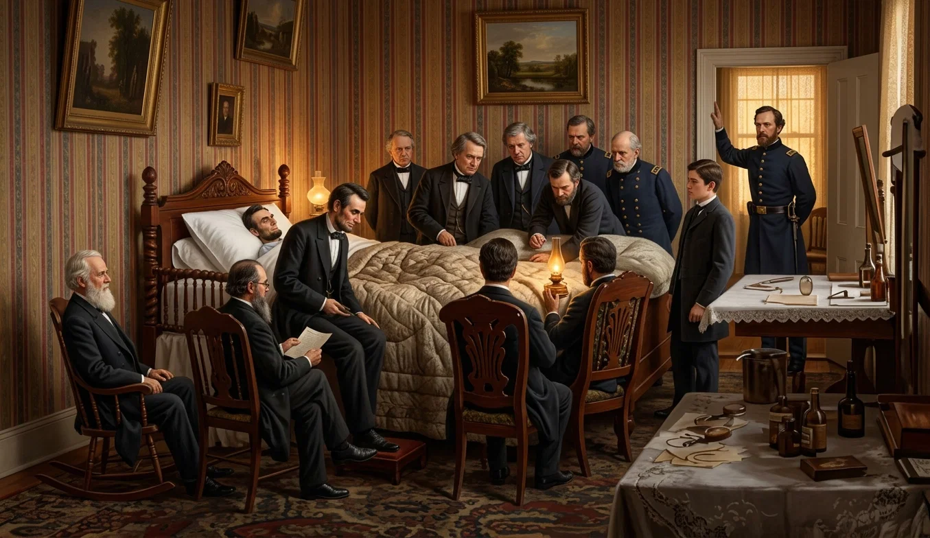 Death-Bed Scene of Lincoln.