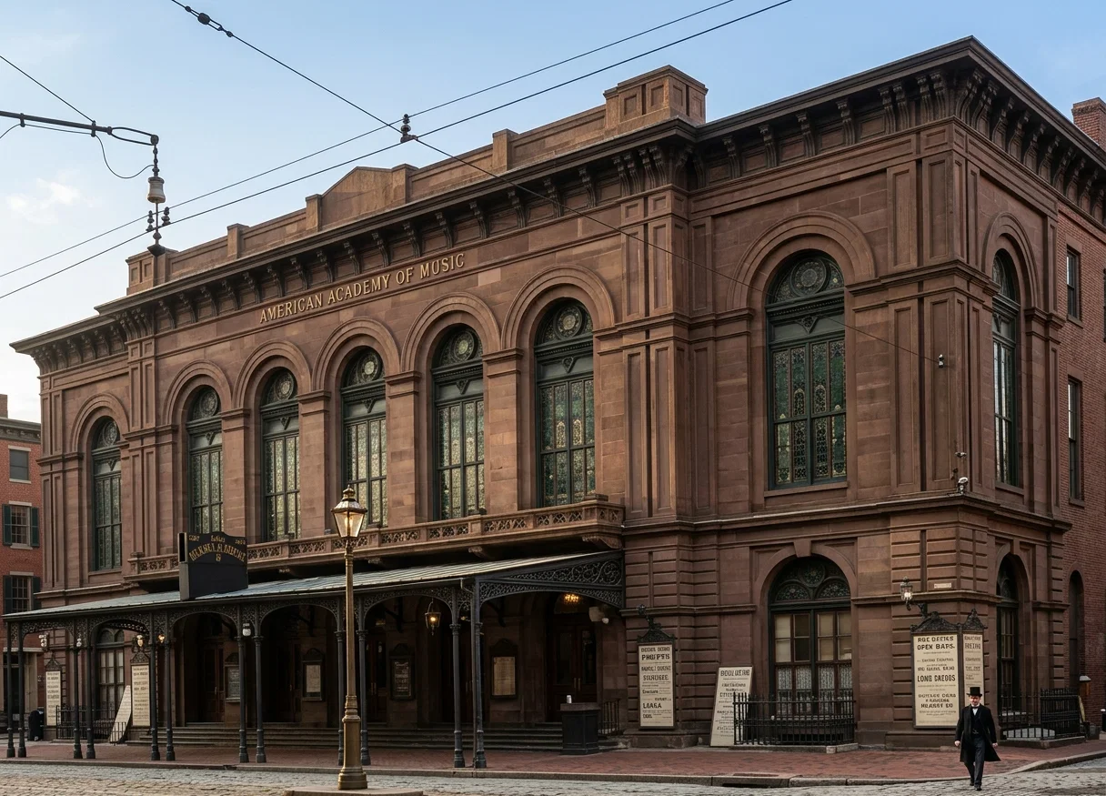American Academy of Music, Philadelphia, where the great mass-meetings were held