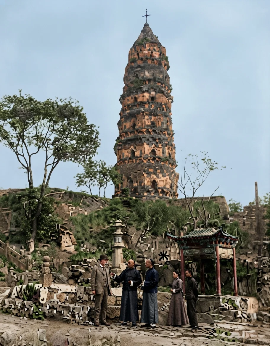HUCHOU PAGODA, SUCHOU — "SWORD POOL" UNDER CROSS