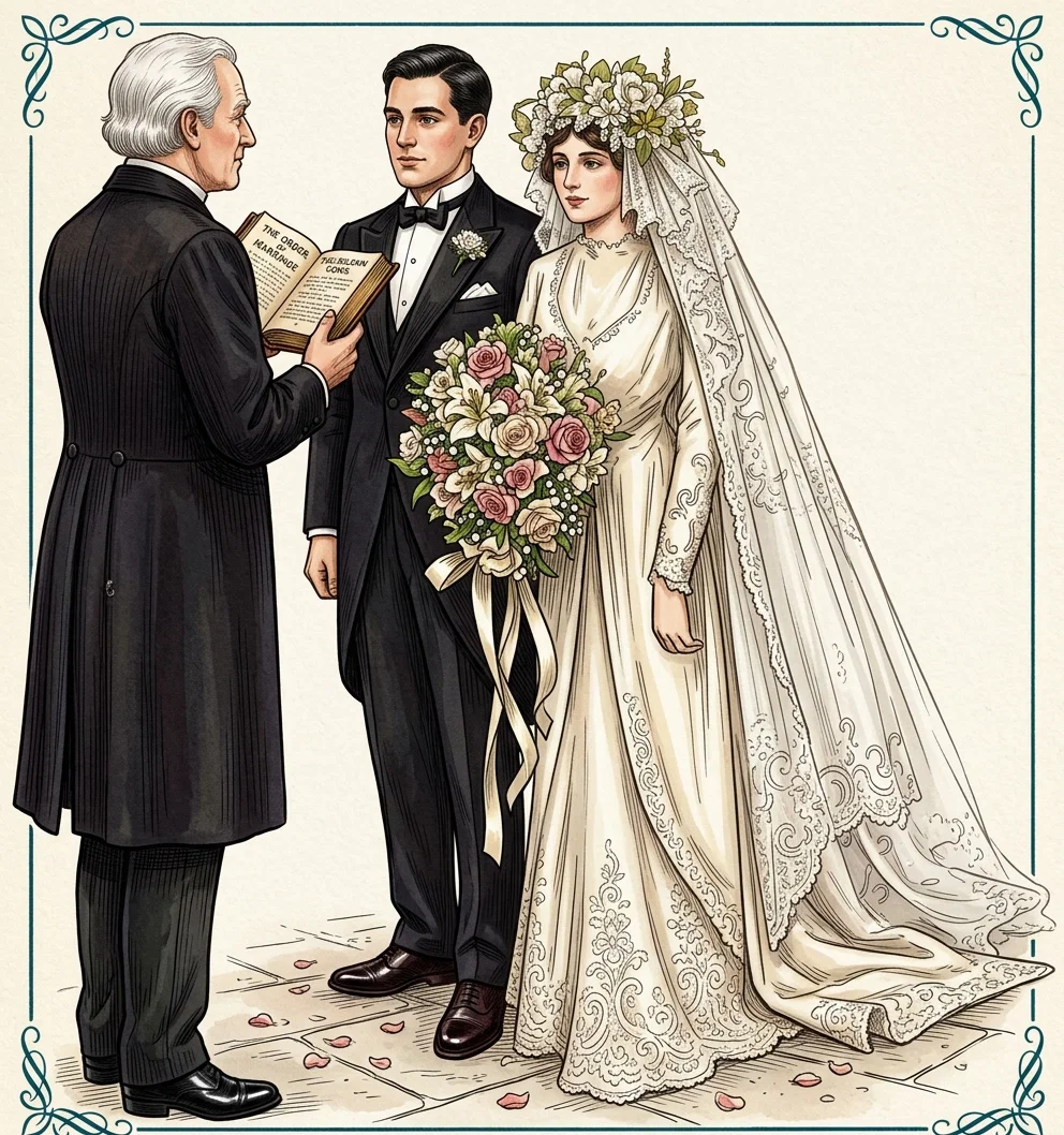 Took the solemn vows which united their lives into one.