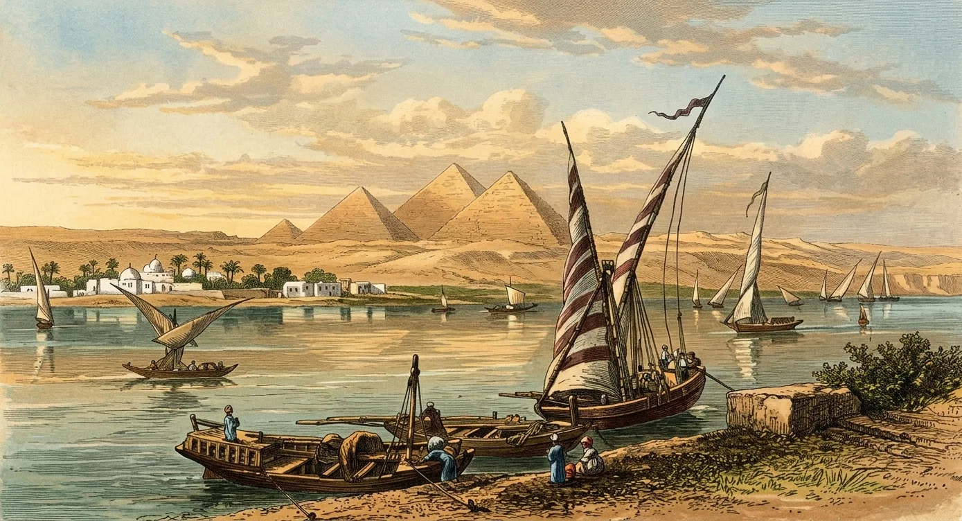 ON THE NILE NEAR CAIRO