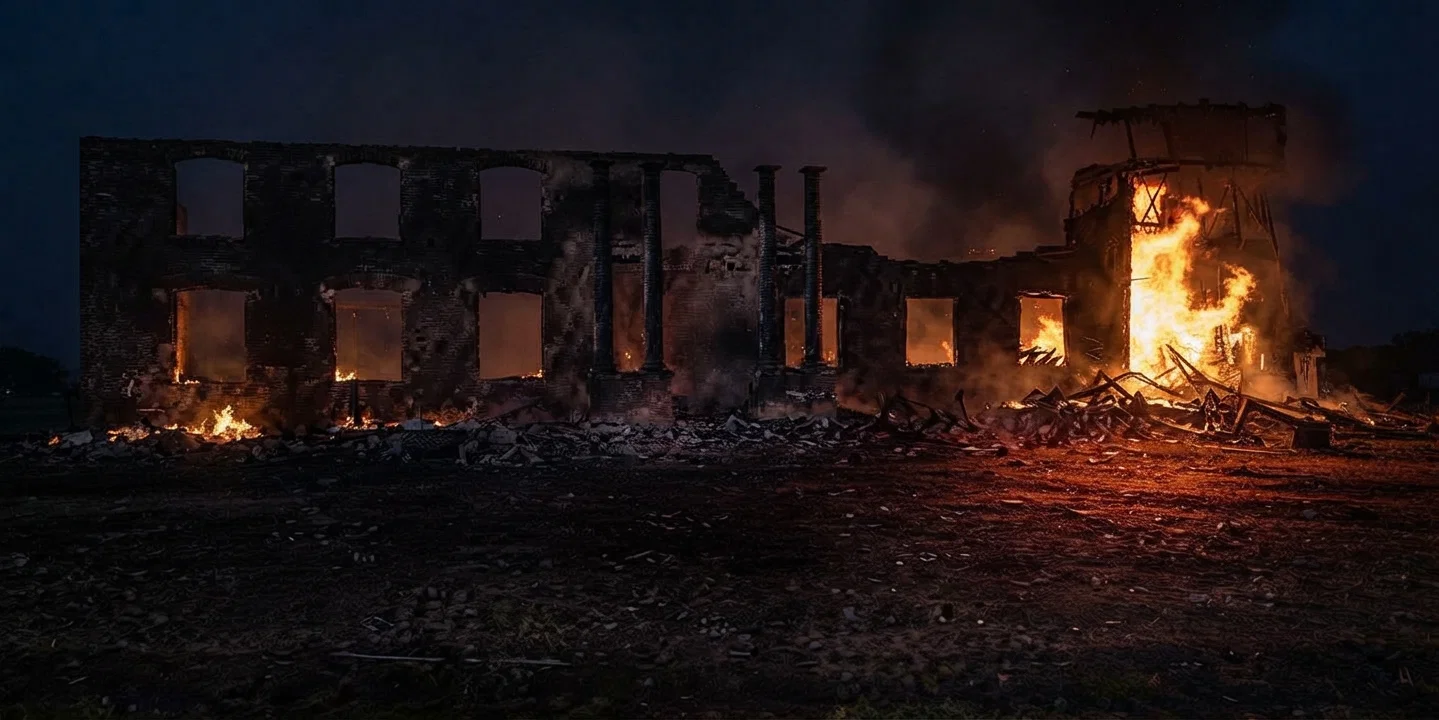 THE PACIFIC PRESS AFTER THE FIRE.