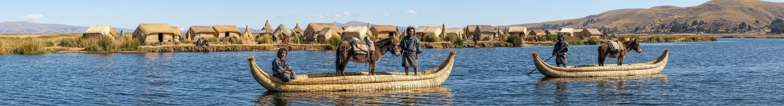PIONEERING AMONG INCA INDIANS IN PERU
How our missionaries cross rivers in grass boats.