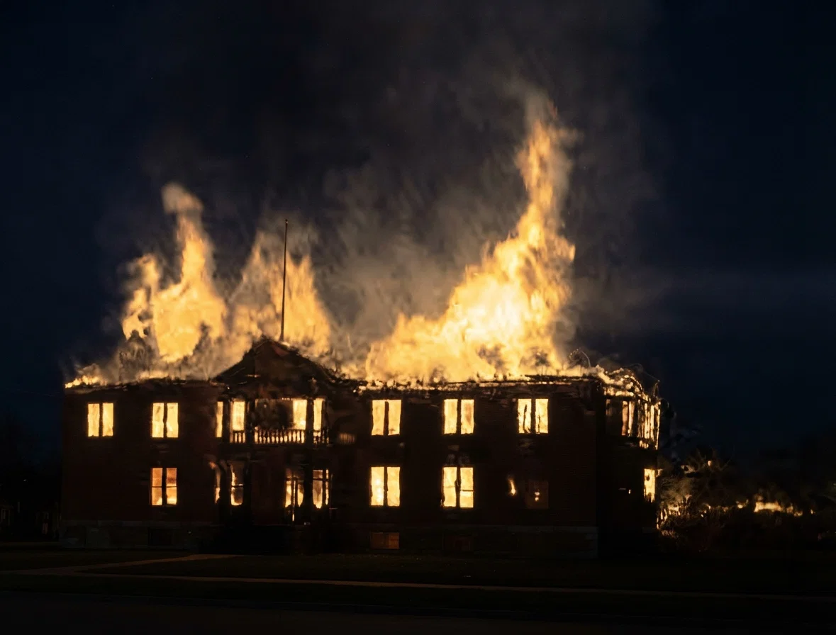 ANOTHER FIRE SCENE.