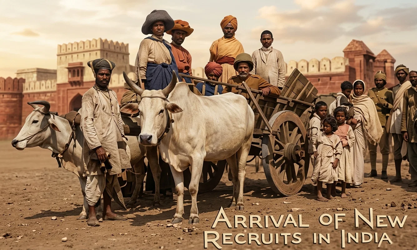 ARRIVAL OF NEW
RECRUITS IN INDIA