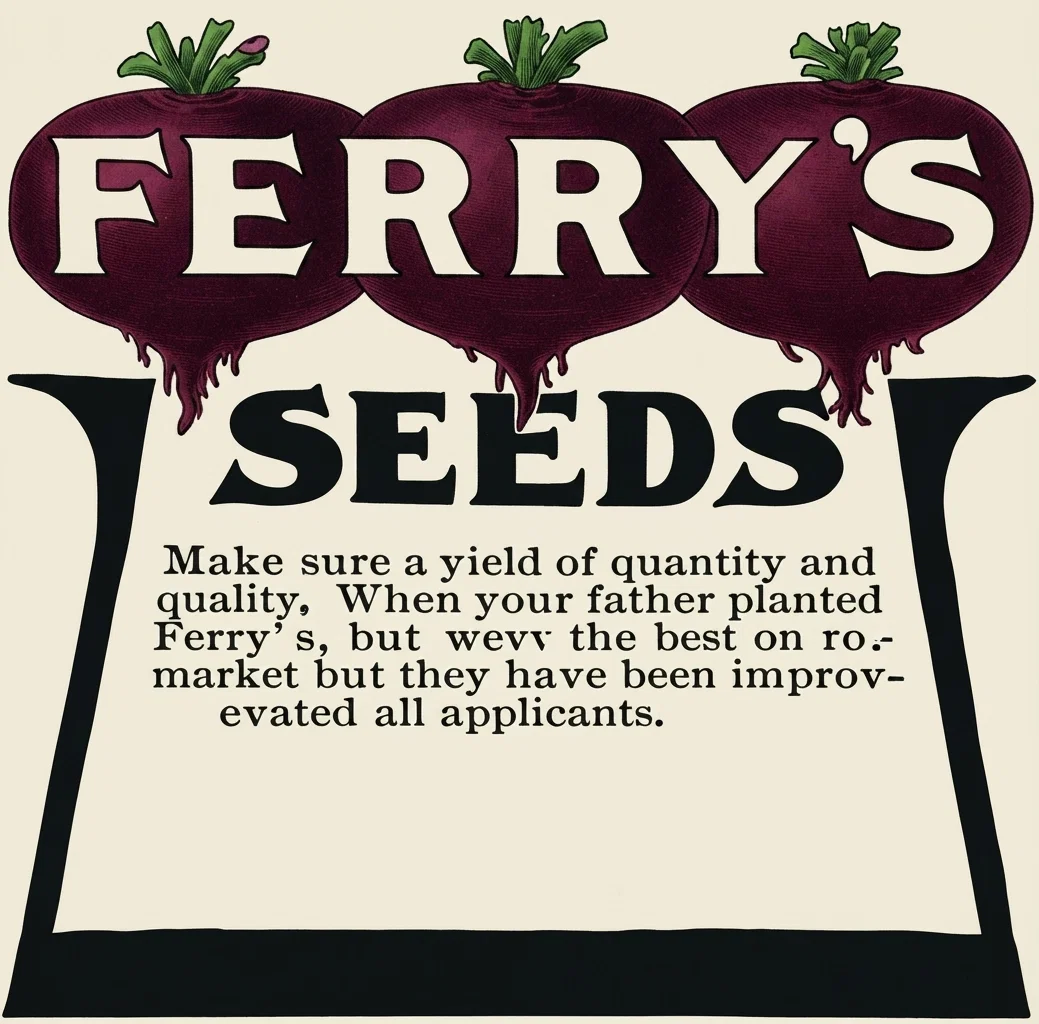 FERRY'S SEEDS Make sure a yield of quantity and quality. When your father planted Ferry's, they were the best on the market, but they have been improving ever since. We are experts in flower and vegetable seeds. 1906 Seed Annual, beautifully illustrated, free to all applicants. D. M. FERRY & CO., Detroit, Mich.