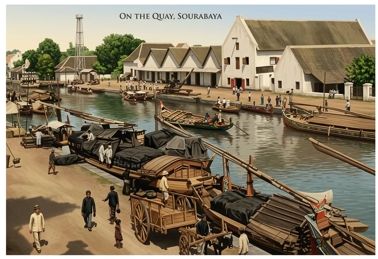 ON THE QUAY, SOURABAYA