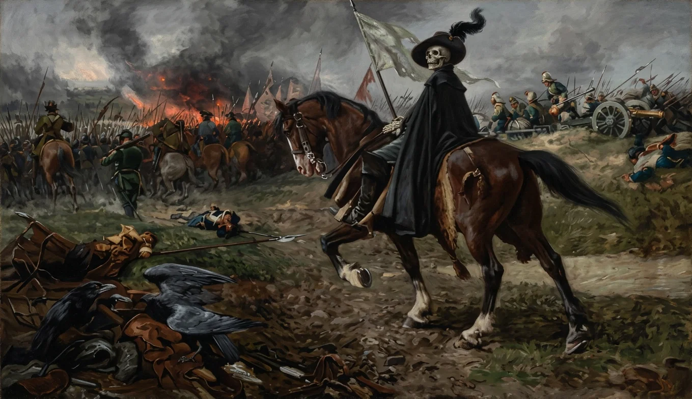 “THE SWORDS OF SOLDIERS ARE HIS TEETH: THE ONLY VICTOR IN THE WARS OF THE WORLD”