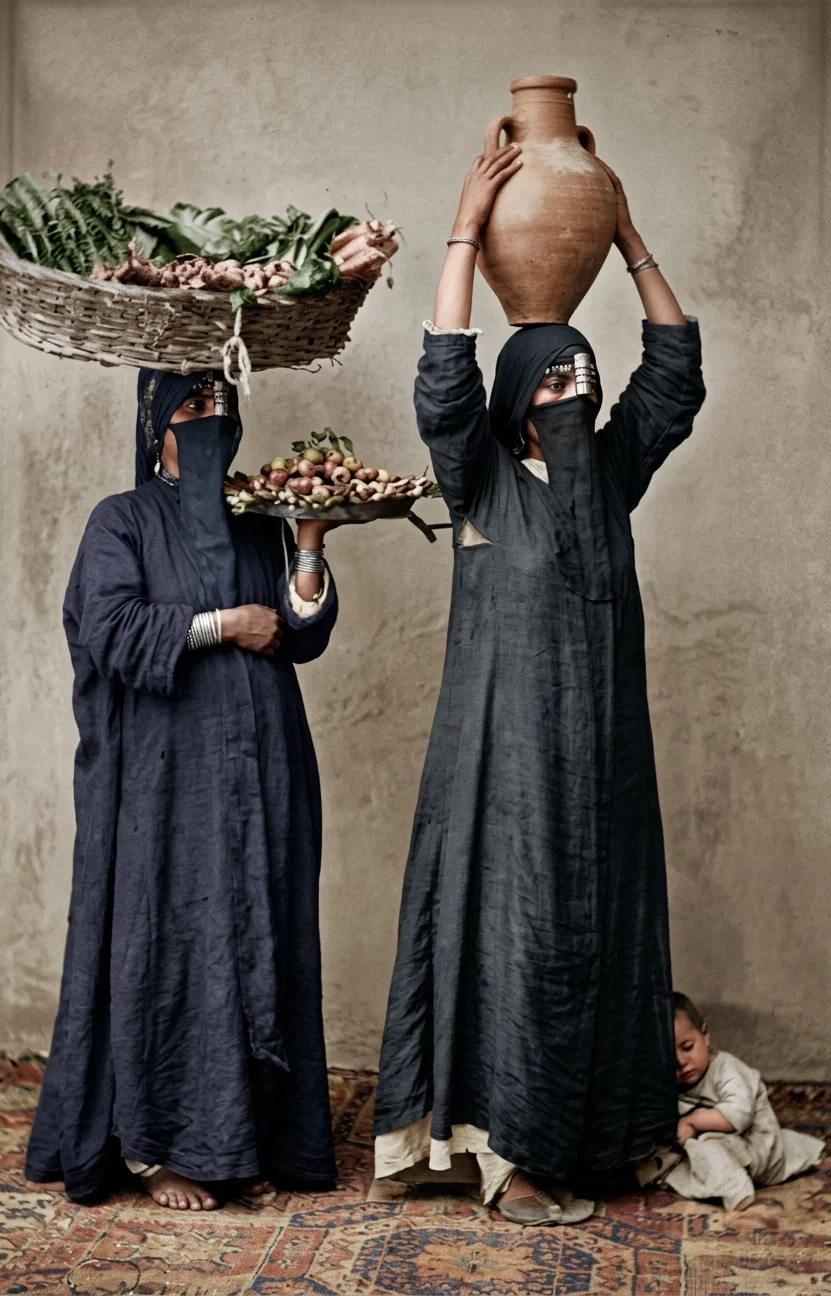 TYPICAL TURKISH WOMEN OF THE WORKING CLASS.