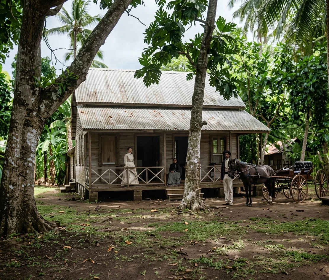 Seventh-day Adventist Mission House in Papeete, Tahiti.