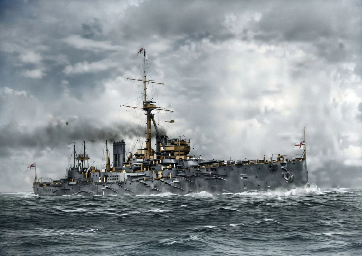 The battleship Richelieu, 1915.