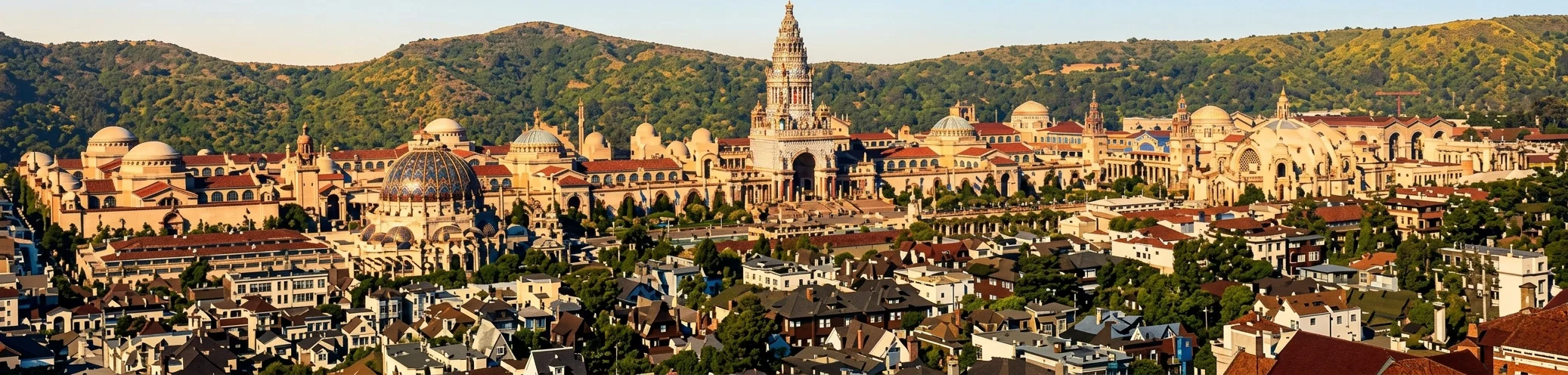 BIRD'S-EYE VIEW OF THE PANAMA-PACIFIC EXPOSITION, SAN FRANCISCO, CALIFORNIA