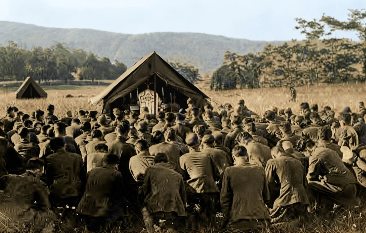 FIELD MASS AT CAMP WHITMAN, NEW YORK