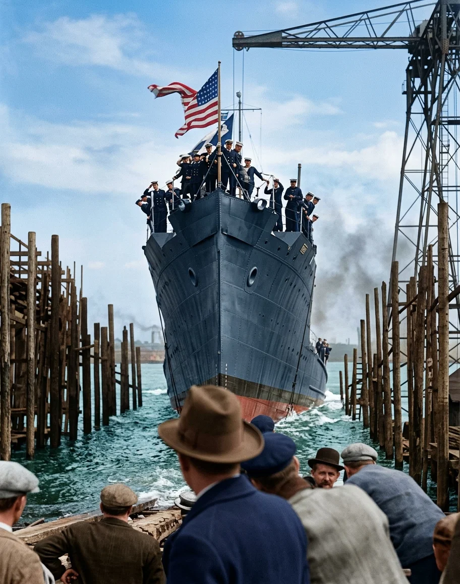 LATEST UNITED STATES TORPEDO BOAT DESTROYER LAUNCHED
