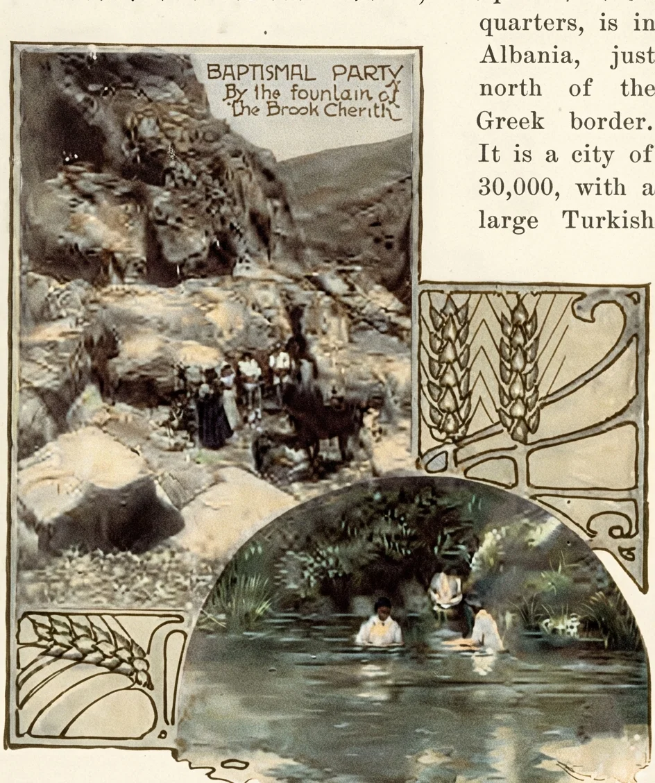 BAPTISMAL PARTY By the fountain of the Brook Cherith BAPTISM IN THE BROOK CHERITH