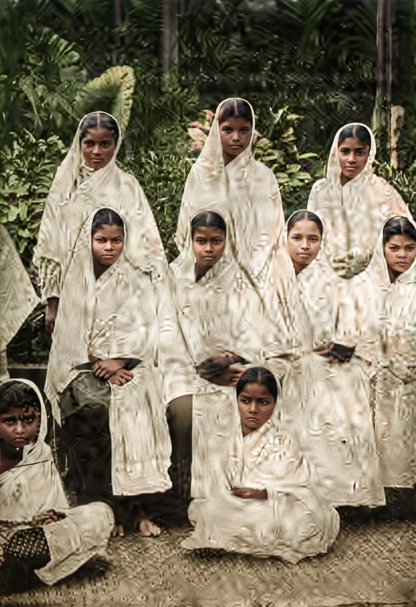 Orphans from India's Famine of 1897, Now Happy Inmates of an American School in Bombay.