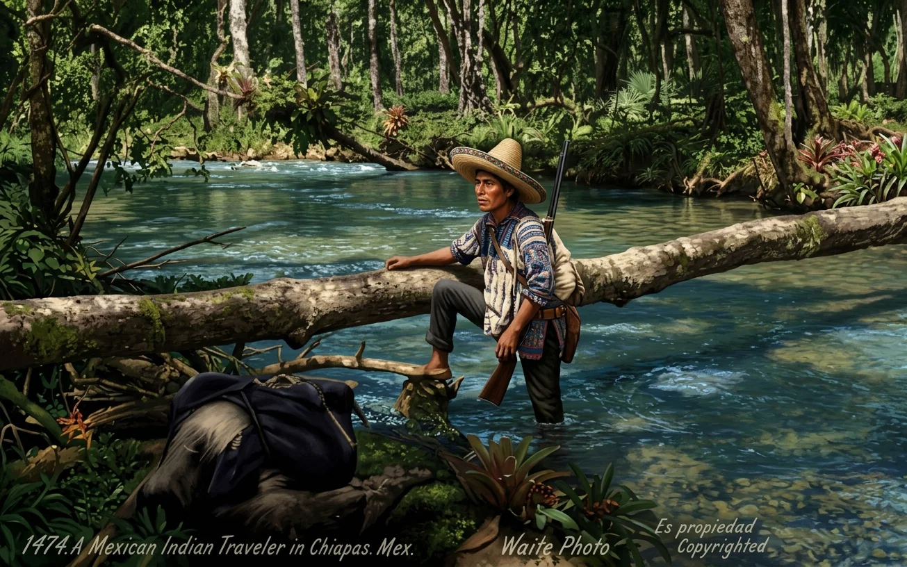 1471. American Indian Trapper in Chiapas, Mex.