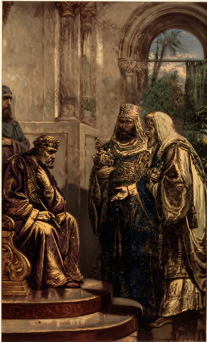 THE WISE MEN BEFORE HEROD.