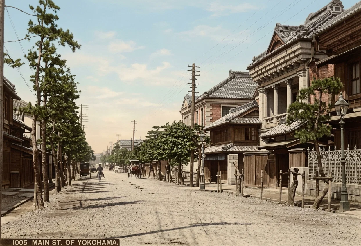 A VIEW IN YOKOHAMA