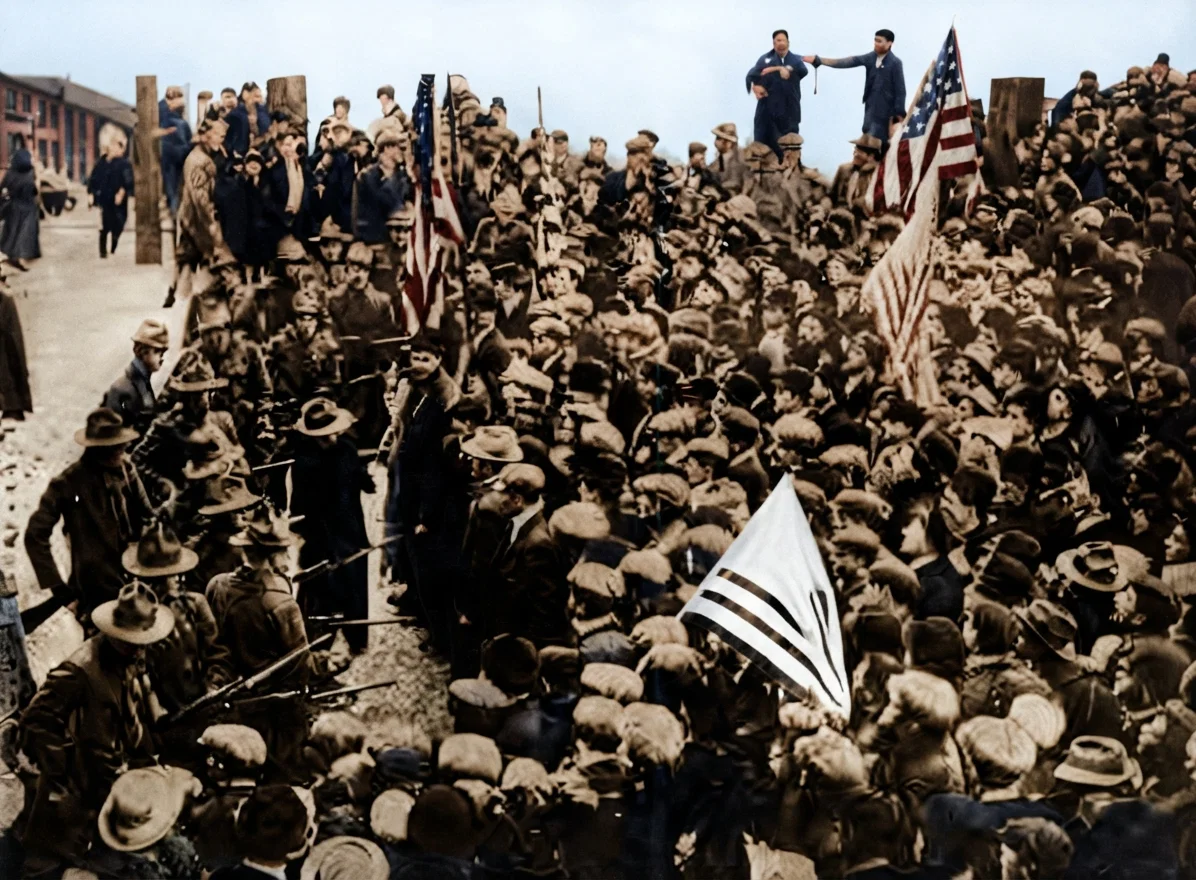 1,800,000 workers on strike or lockout throughout the United States.