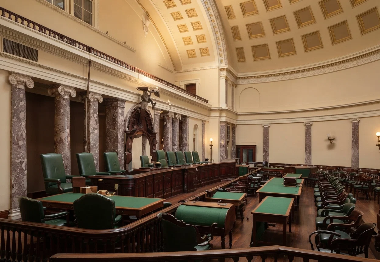 Interior View of Supreme Court Room, Washington, D. C.