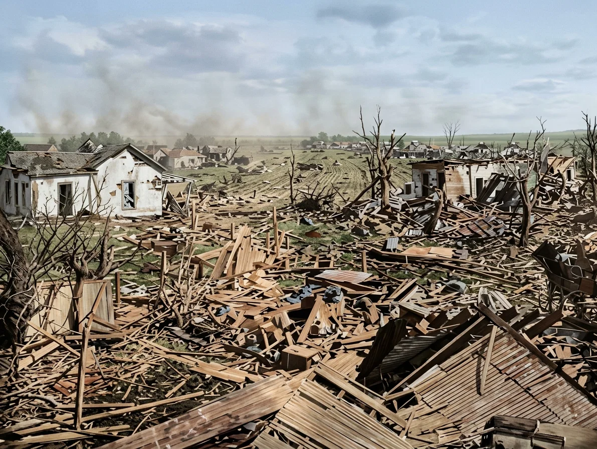 A Photographic View of Kirksville Ruins.
