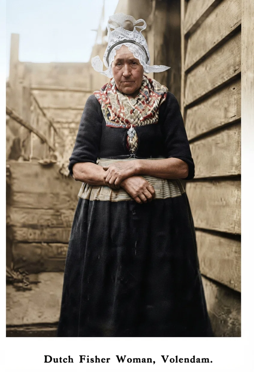 Dutch Fisher Woman, Volendam.