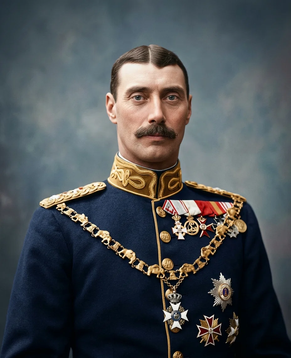 Christian X, the new King of Denmark, who succeeds Frederick VIII. Christian X is fifty-two years old.