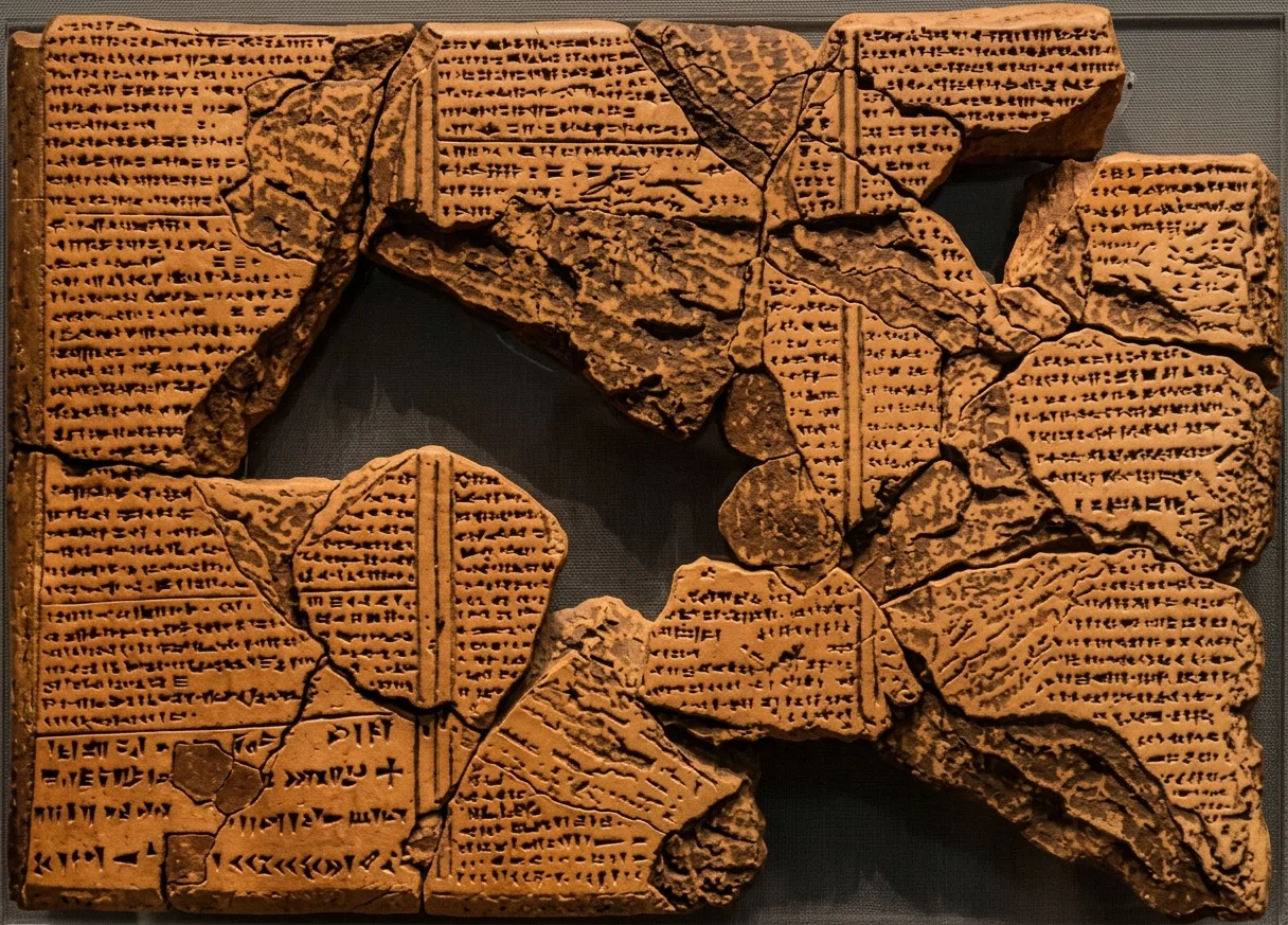 Back of Tablet with Account of Deluge. (From “Chaldean Genesis” by Smith.)
