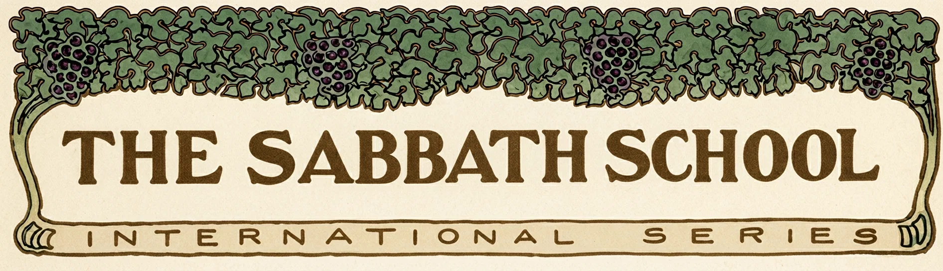 THE SABBATH SCHOOL INTERNATIONAL SERIES