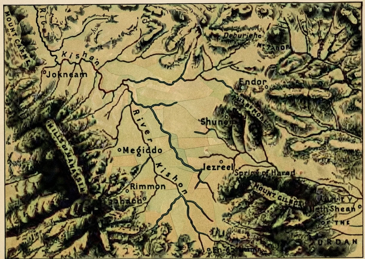 MAP OF THE PLAIN OF ESDRAELON.