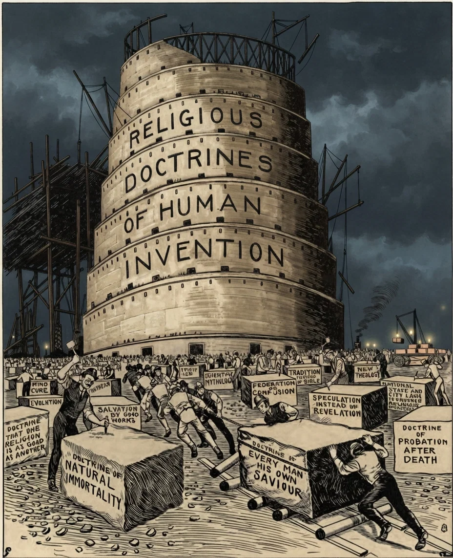 “LET US” Building the modern Tower of Babel. “And they said, . . . Let us build us . . . a tower, whose top may reach unto heaven.” Gen. 11: 4.