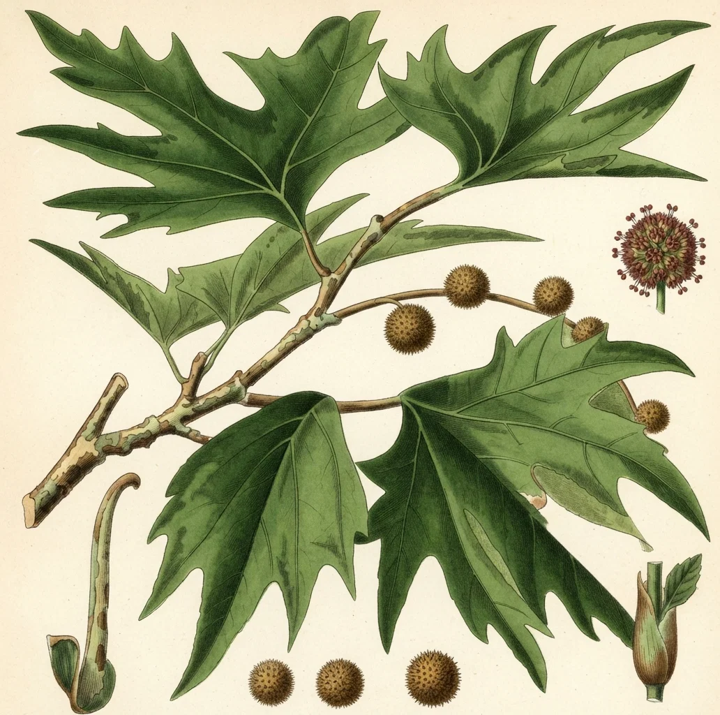 CHESTNUT OR PLANE TREE.
