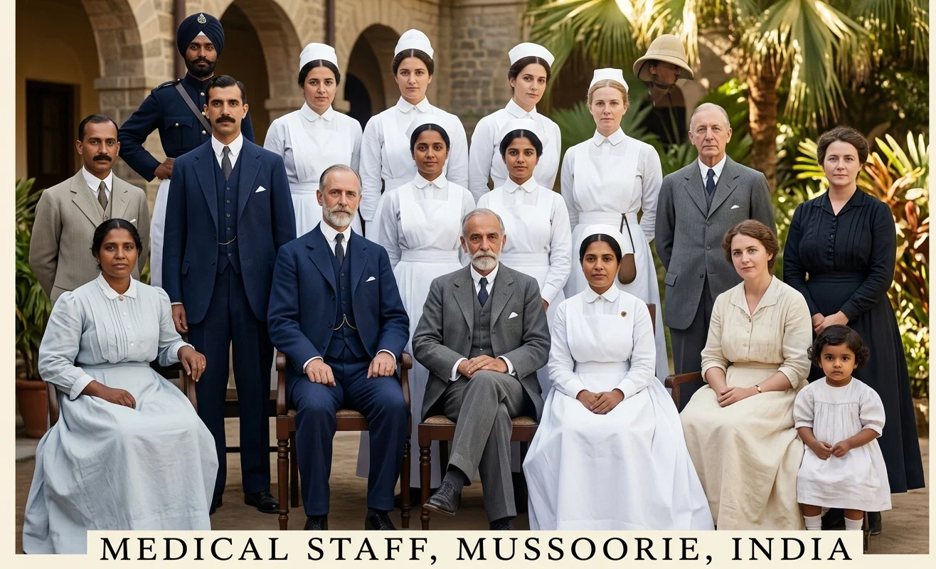 MEDICAL STAFF AT MUSSOORIE, INDIA